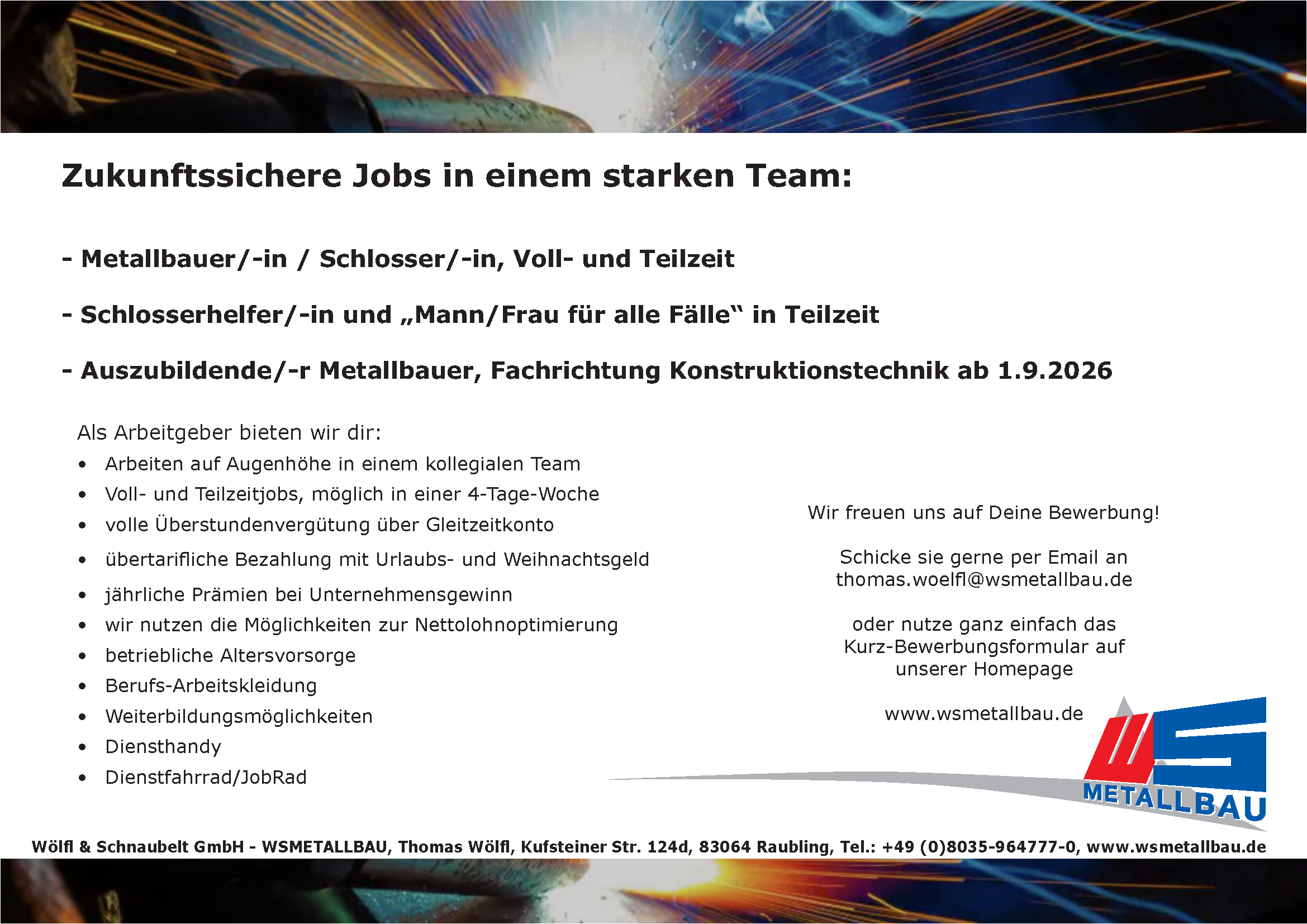 Jobs Metallbau